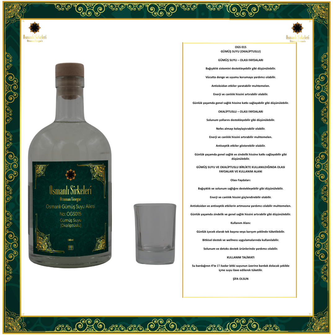 OGS 015 GÜMÜŞ SUYU (OKALİPTUSLU)