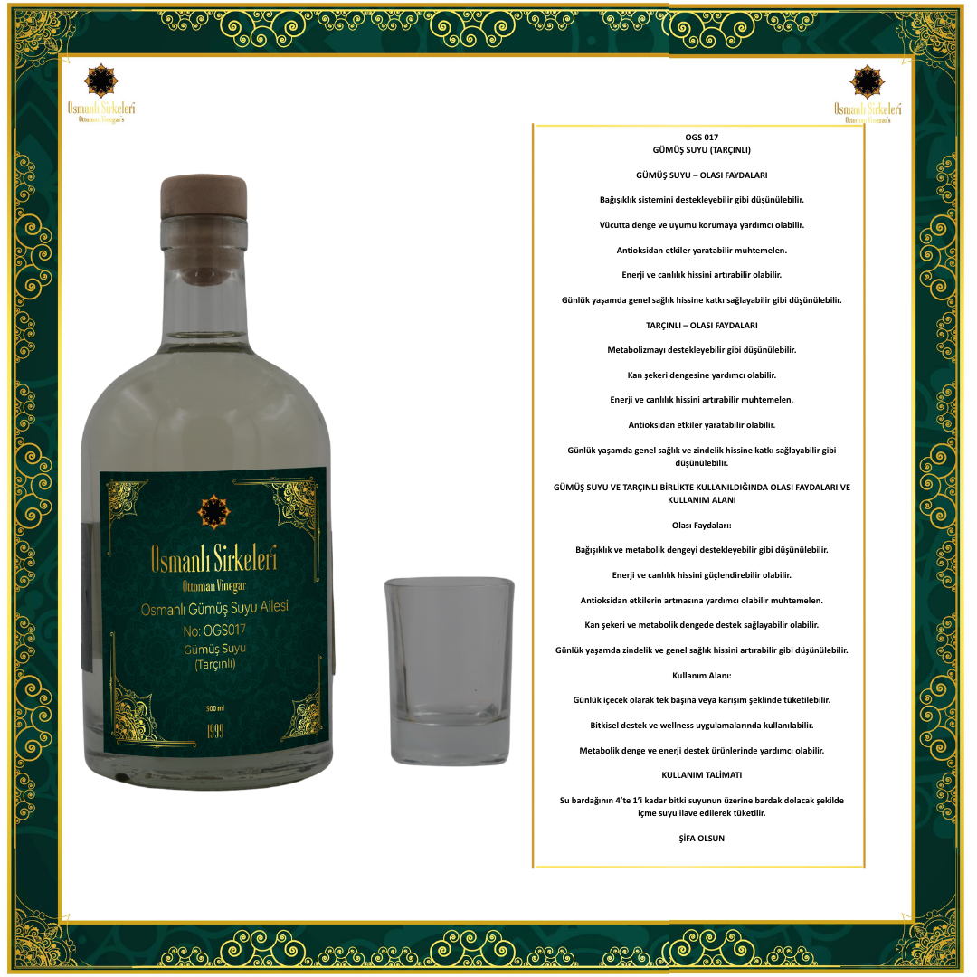 OGS 017 GÜMÜŞ SUYU (TARÇINLI)