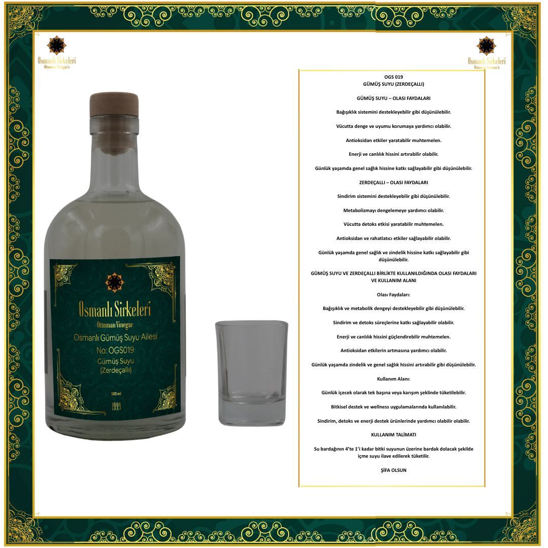 OGS 019 GÜMÜŞ SUYU (ZERDEÇALLI)