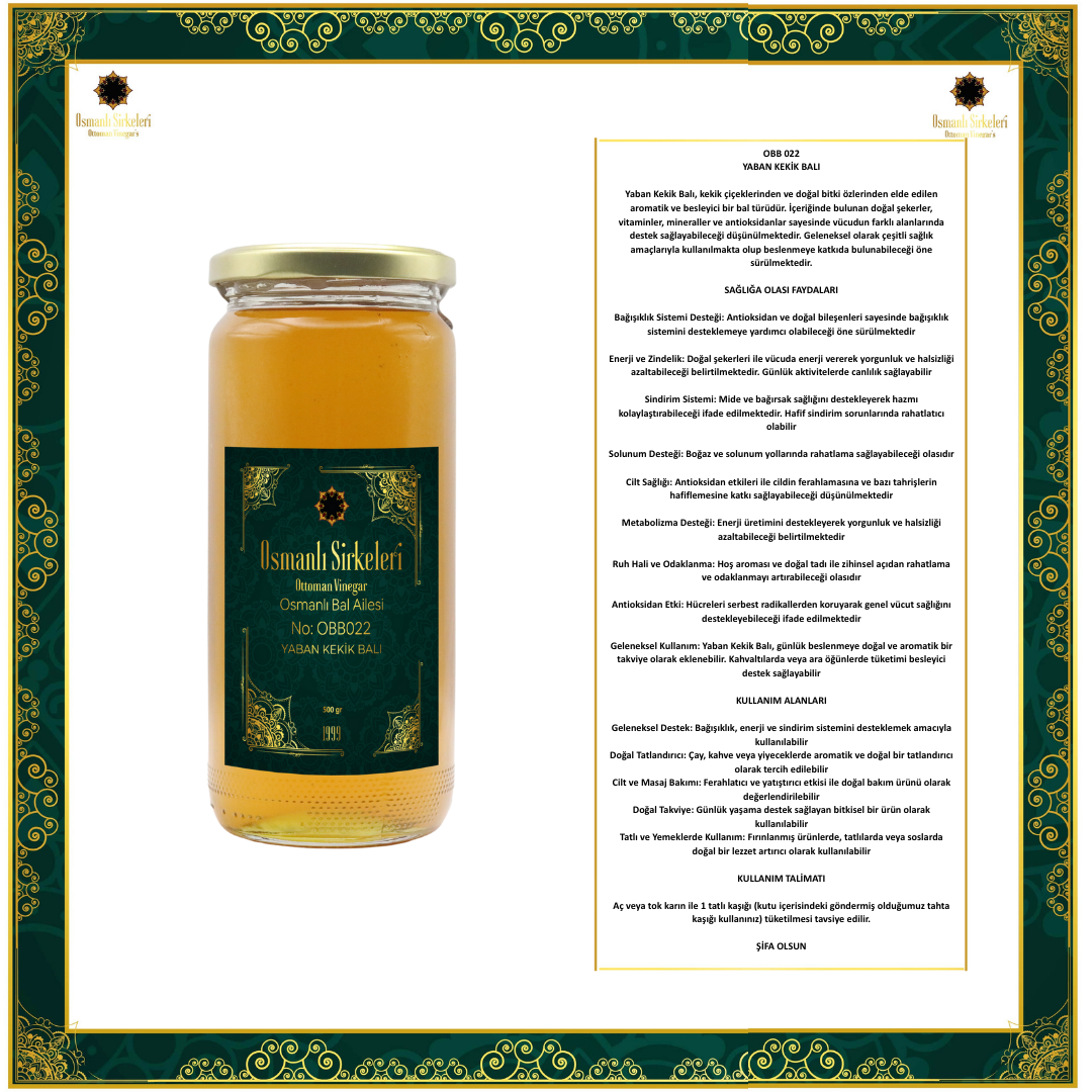 OBB 022 YABAN KEKİK BALI