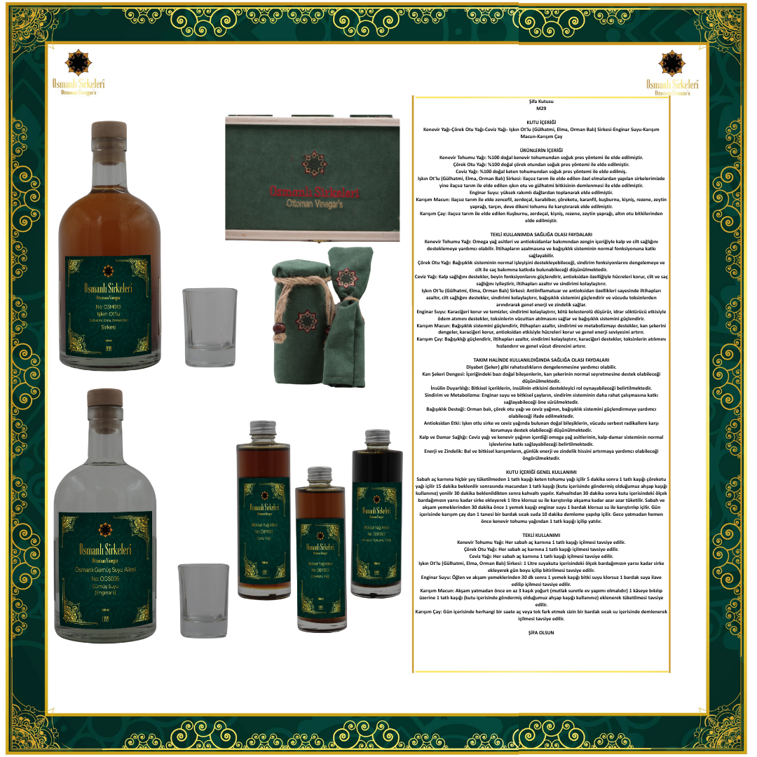 ŞİFA KUTUSU M29 (Diyabet ”Şeker'')