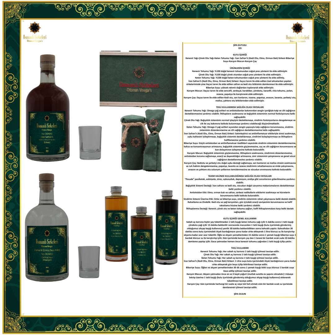 ŞİFA KUTUSU  İ29 (Pasude” Panikatak, Anksiyete, Stres, Uykusuzluk, Depresyon, Endişe”)