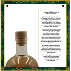 OSM 009  ZENCEFİL’Lİ (Zenceﬁl, Zerdeçal, Karabiber, Elma, Orman Balı) SİRKESİ