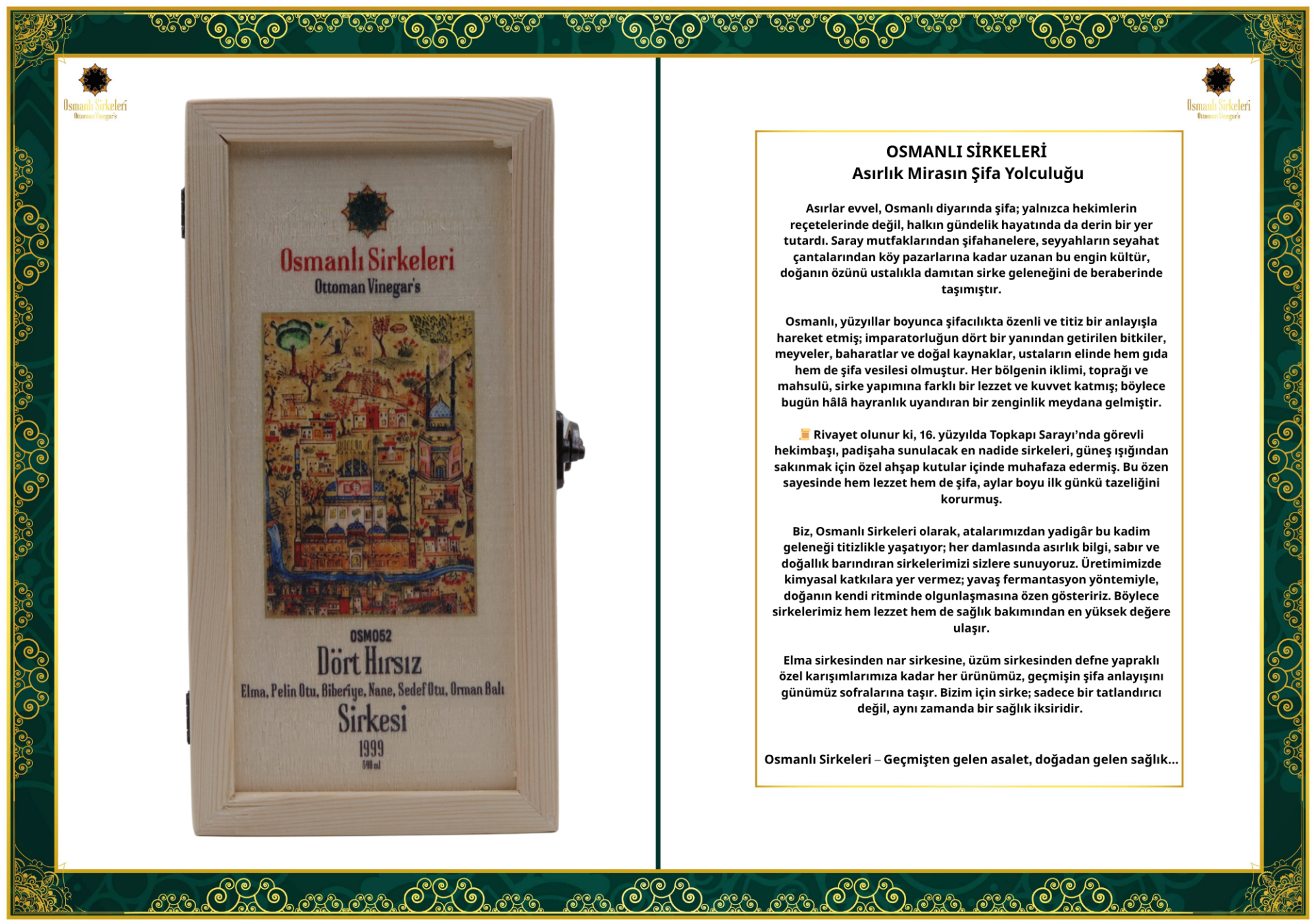 OSM 052 DÖRT HIRSIZ  KARIŞIM SİRKESİ