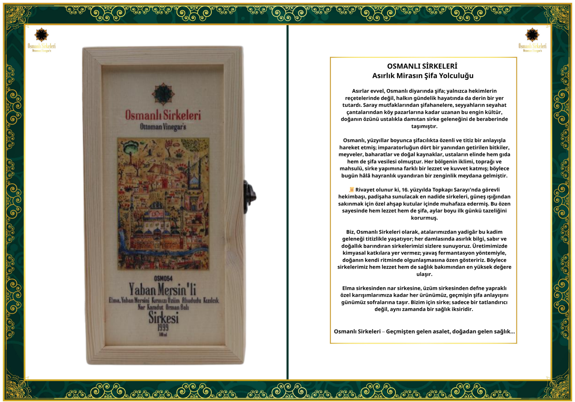 OSM 054 YABAN MERSİN’Lİ KARIŞIM SİRKESİ